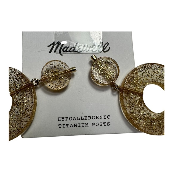 Madewell Gold Circle Statement Earrings - Picture 5 of 8